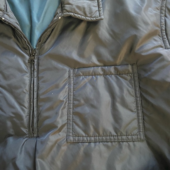 J Crew Sz XL Black Quarter Zip Padded Men's Jacket - Picture 7 of 14